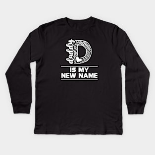 First Time Daddy - Daddy is my new name Kids Long Sleeve T-Shirt